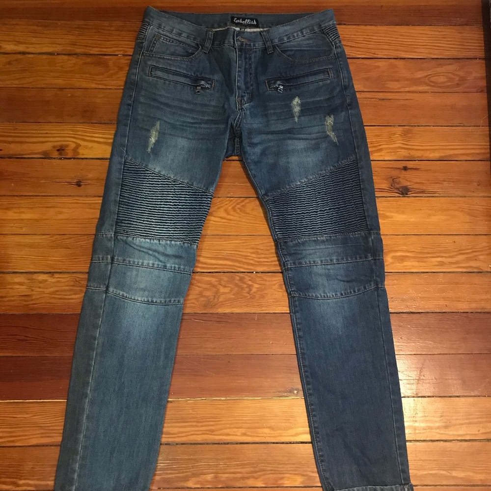 Embellish Moto Denim